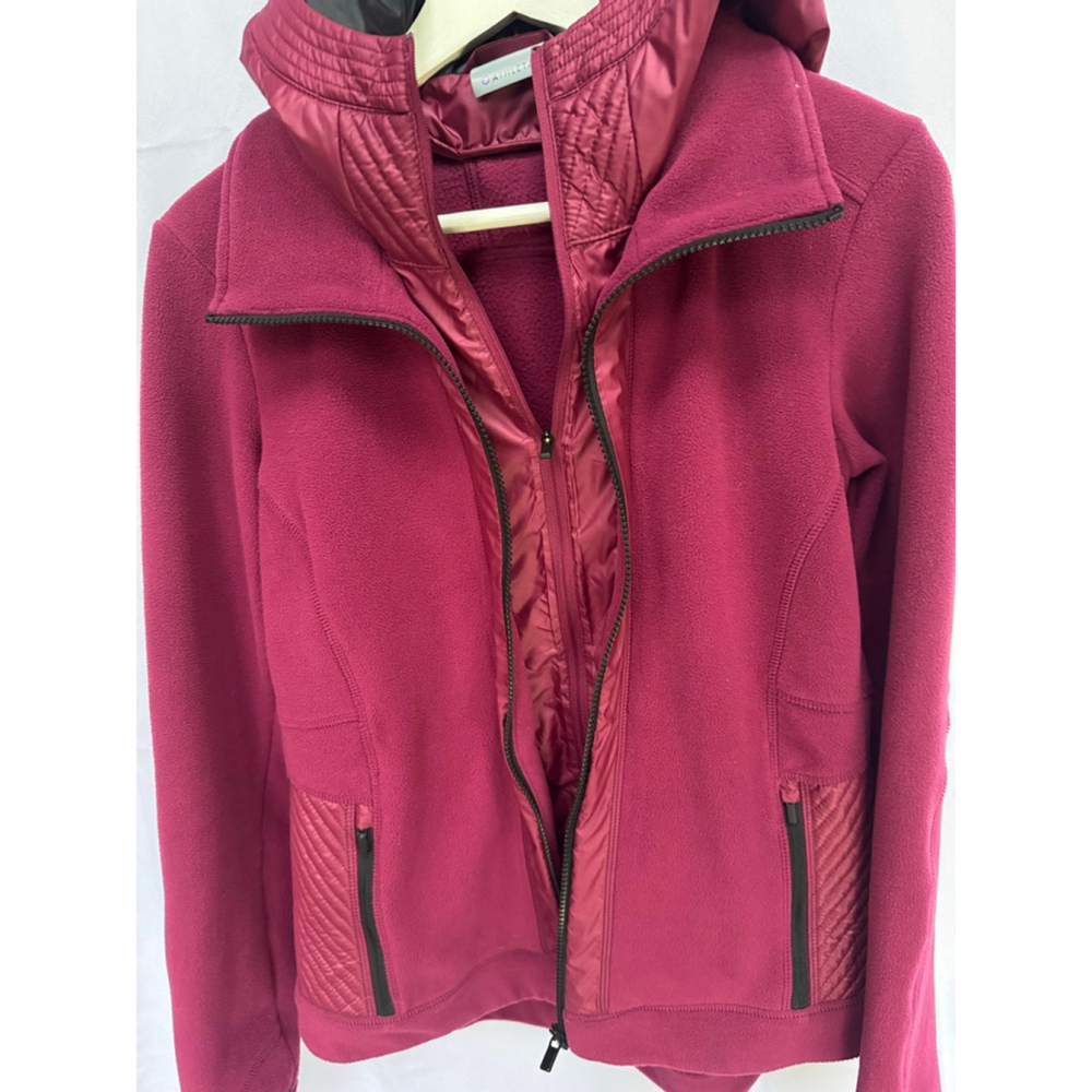 Athleta Unstoppable Fleece Lined Full Zip Jacket Chilled Sangria Small - Picture 5 of 11
